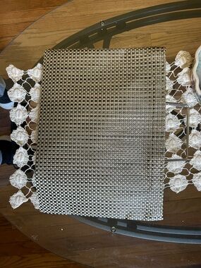 Chilewich Metallic Gold Woven  handbag. Beautiful